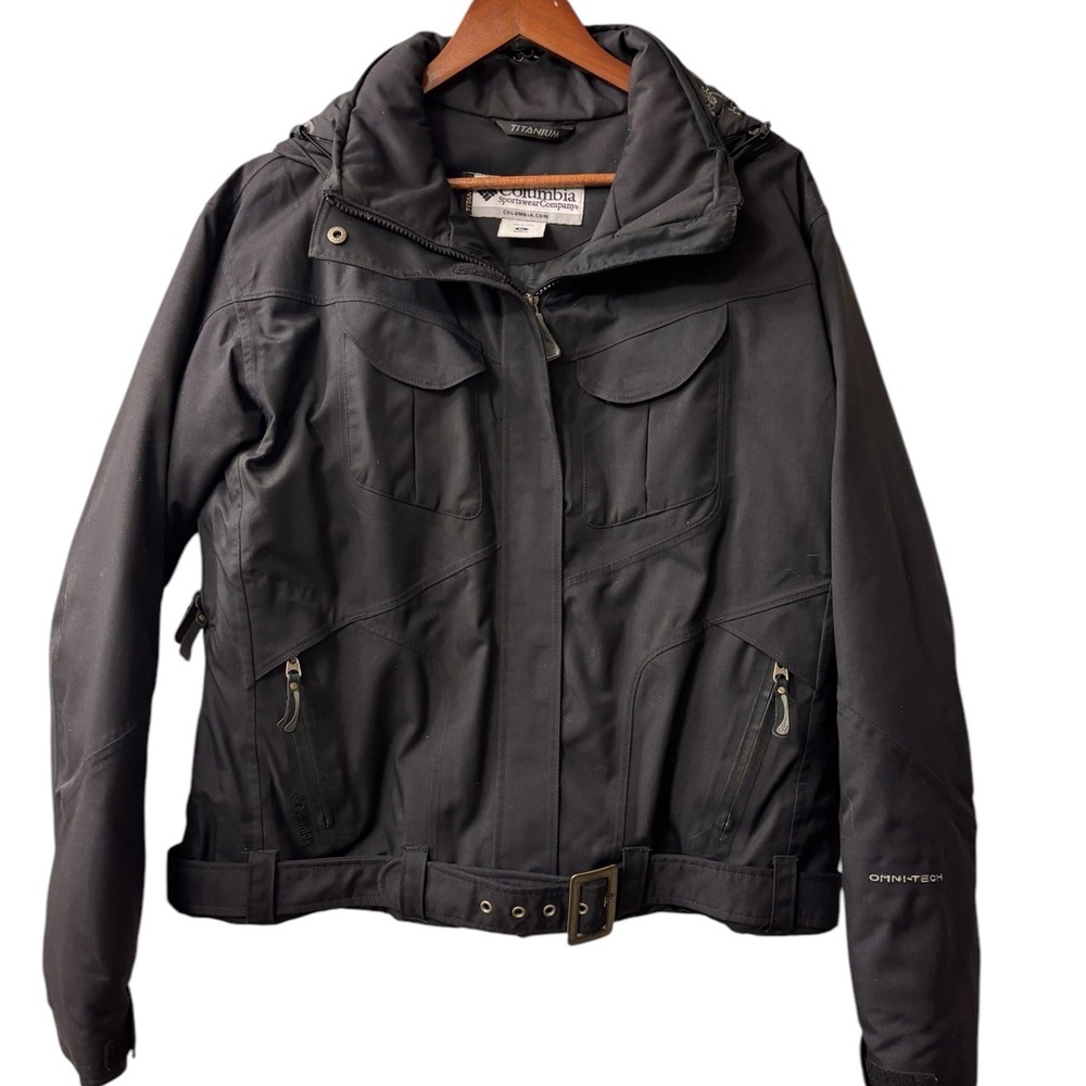 Columbia Titanium OmniTec Watwrproof Black Coat